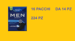 16 BUSTE DI TENA LEVEL 0 SCUDO PROTETTIVO UOMO DA 14 PEZZI OGNUNO (224 PZ)