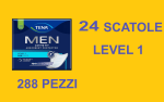 24 SCATOLE DI TENA MEN LEVEL 1 DA 12 ASSORBENTI SALVASLIP MASCHILI (288 PZ)