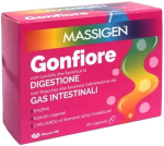 MASSIGEN GONFIORE FAVORISE LA DIGESTIONE E L'ELIMINAZIONE DEI GAS INTESTINALI 20 CAPSULE