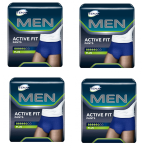 12 BUSTE DI TENA PANTS MEN ACTIVE FIT PLUS BLU TG. S/M DA 9 PEZZI (108)