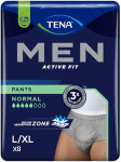 TENA PANTS ACTIVE FIT NORMAL TG. L/XL GRIGIO UOMO 8 PEZZI 