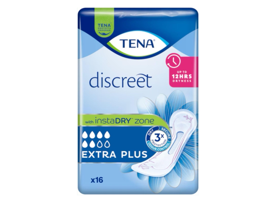 Tena Discreet Extra Plus Assorbenti per Perdite Urinarie 16 Pezzi – Protezioni Assorbenti per Incontinenza Femminile - immagine 2