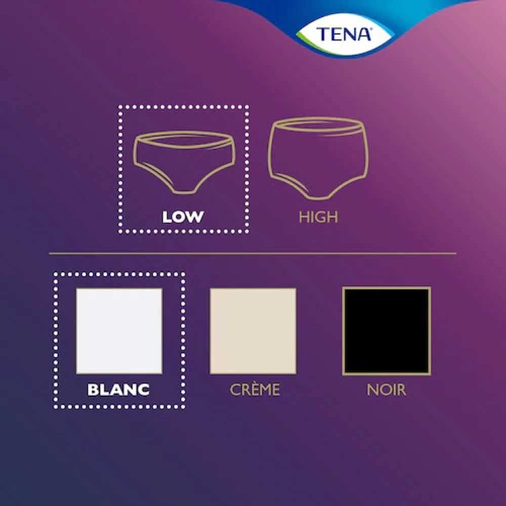 TENA Silhouette Blanc Pants Plus Vita Bassa Taglia L 10 Pezzi – Mutandine Assorbenti Donna per Incontinenza - immagine 3
