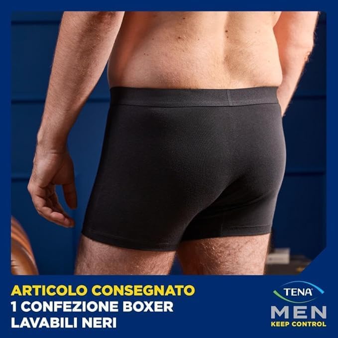 TENA Men Protective Boxer Lavabile Taglia XL – Boxer Assorbente Uomo per Perdite Urinarie Leggere Riutilizzabile - immagine 2